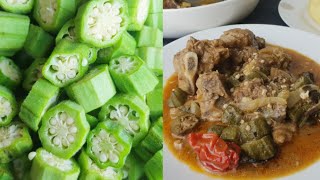 How To Remove Slime From Okra To Cook A Delicious #okra #okro