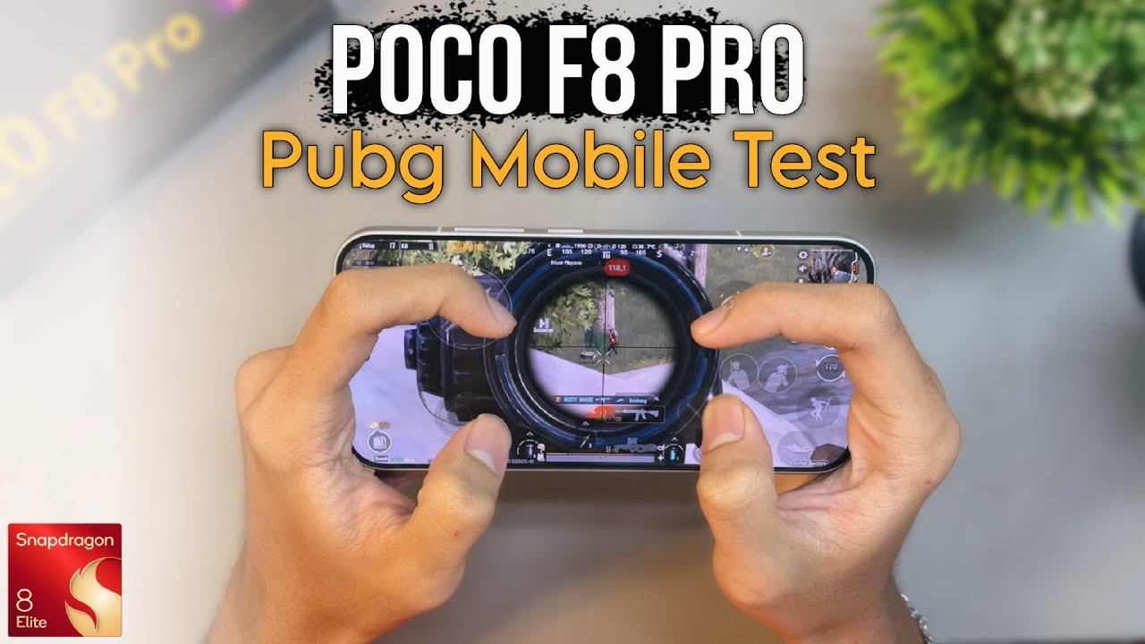 Poco F8 Pro Snapdragon 8 Elite Pubg Mobile Gaming Test
