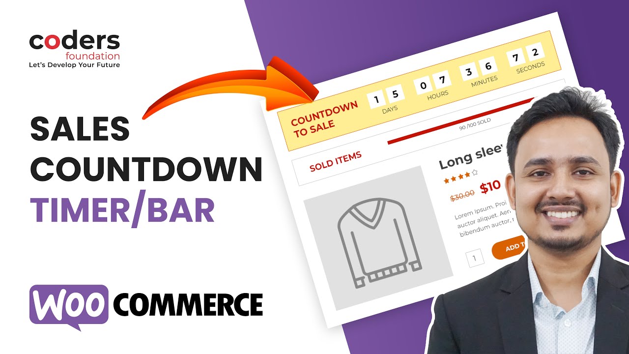 WooCommerce Product Sales Countdown Timer / Bar | Bangla Tutorial ...
