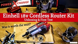 Einhell Cordless Router Set - TP-RO 18 SET Li BL - SOLO - UNBOXING & TEST