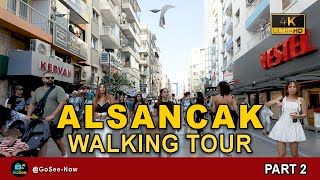Alsancak Walking Tour Izmir 4K | Relaxing City Walk in Turkey | Part 02