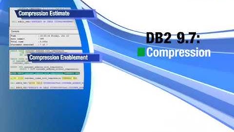 DB2 9.7 Compression