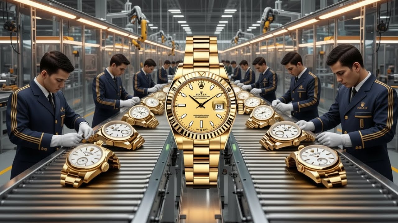 Inside the Rolex Gold Factory: From Solid Gold Bars to $50,000 Luxury Watches (Full process)