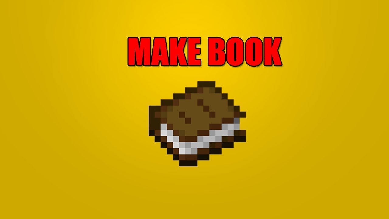 How to Make a Book in Minecraft - YouTube