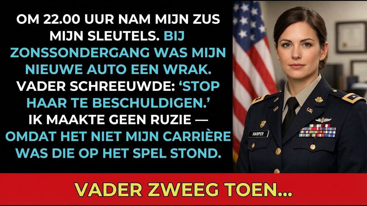 Mijn zus stal mijn sleutels om 22.00 — ’s ochtends was mijn nieuwe auto total loss…