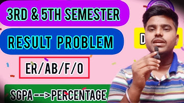 Du Sol Nep 3rd & 5th semester result problem & solution | ER/AB/F/0 #dusolresult #dusol #solresult