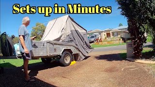Remote Assembly of STAR VISION Hard Floor Camper Trailer #camping #camper #campertrailer #trailer