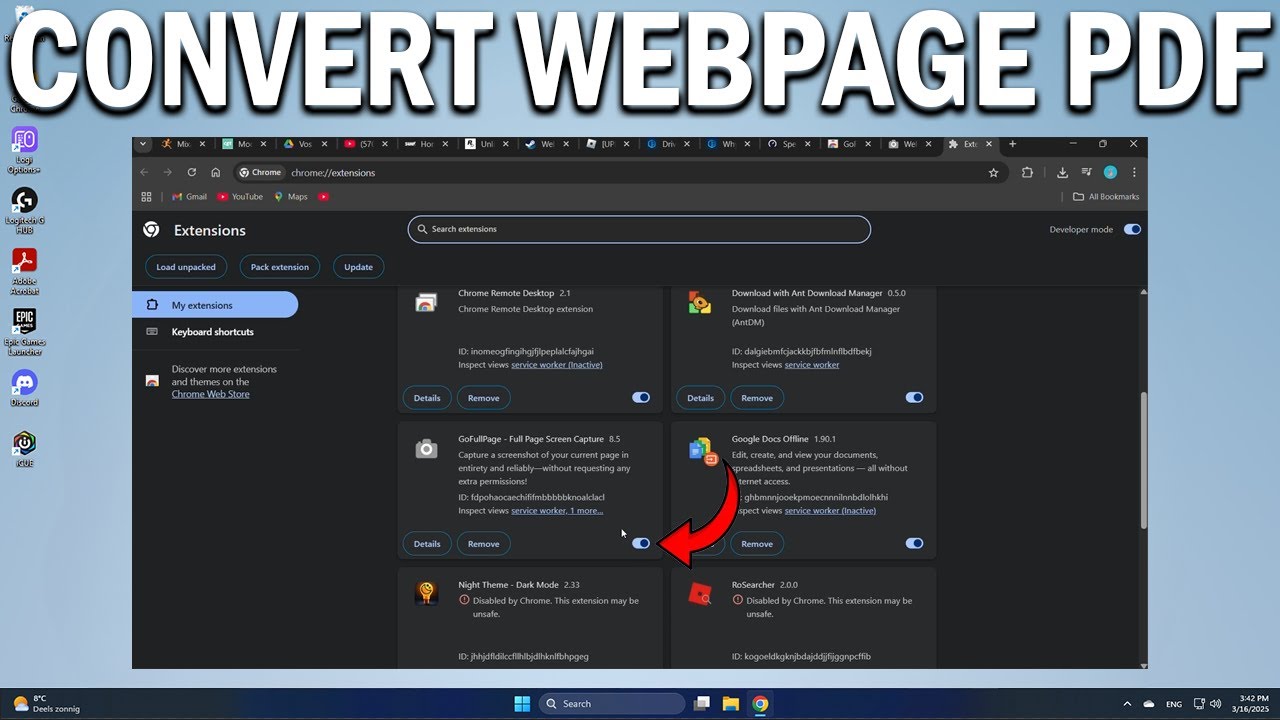 How To Convert a Webpage Into PDF Document - Easy Fix - YouTube
