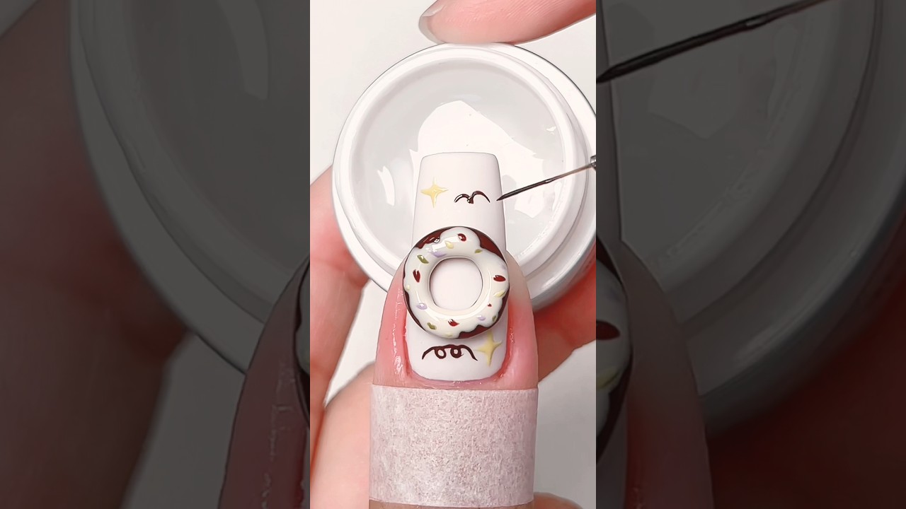 Donut 🍩 nail design 2023 | nail art design