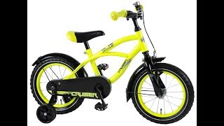 Volare yellow cruiser 14 inch boys bicycle 95% assembled. childrens
bikes are suitable for children aged 3.5 to 5 years with a dress size
from 98 ...