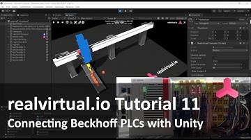 realvirtual.io Tutorial 11 - Virtual Commissioning with Unity, TwinCAT and Beckhoff PLCs
