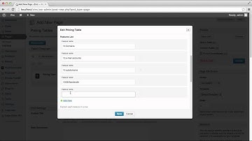 Zinc - Pricing Tables (Shortcodes)