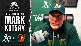 Mark Kotsay praises bullpen's bounce-back performance to seal Athletics' win | NBC Sports CA