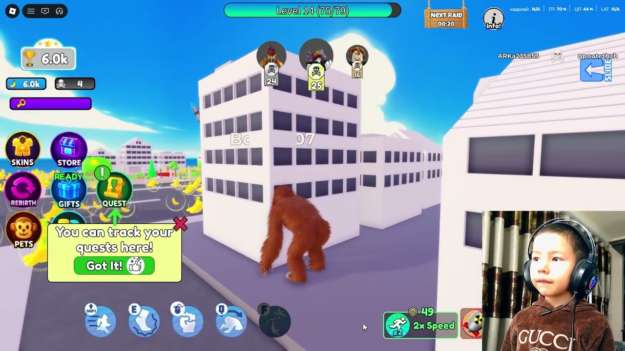 Roblox  Challenge Monkey Runner Speedrun 