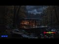 Soft night rain ambience creating a calm safe space for sleep