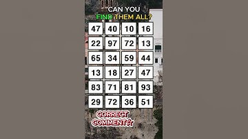 GENIUS FINDS THE DIFFERENCEFind 3 pairs of identical numbers/Dementia Prevention Quizzes/Tests.No143