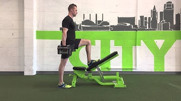 Dumbbell Curl - Split Stance