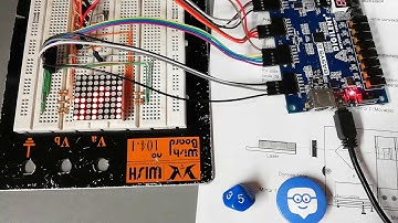 Matriz LED con desplazamiento FPGA Basys 2