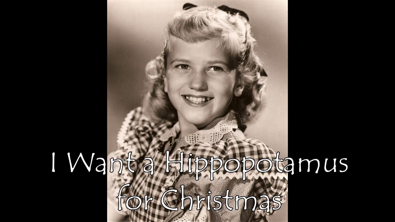 ♥♪♫ I Want a Hippopotamus for Christmas ♫♪♥ - YouTube