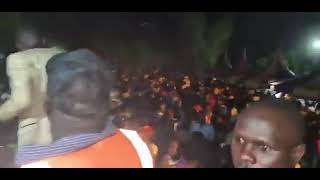 Odhiambo Tusker singing Kido Mar Hera live on stage together with Prince Indah