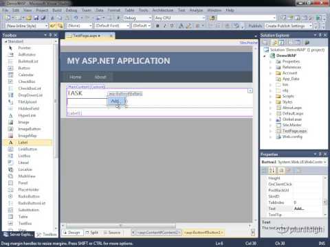 Web Forms - Web Application Projects - Demo Create a Simple Input Form