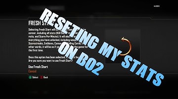Resetting my stats! (BO2)