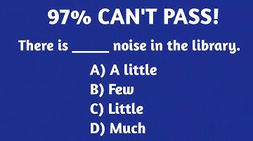 QUANTIFIERS : much, some, little, many, few | Grammar Test | Grammar Quiz | Learn English