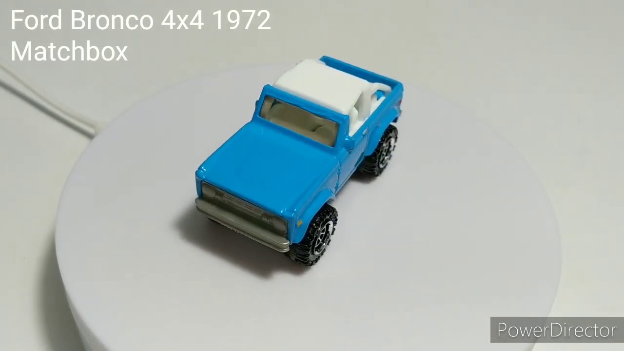 Matchbox Cars Turntable #45 Ford Bronco 4x4 1972 - YouTube