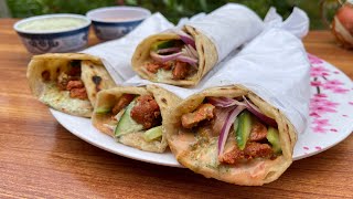 Chicken Roll Paratha Recipe Spicy Street Style Wrap Easy Homemade Snack Nimrafoods
