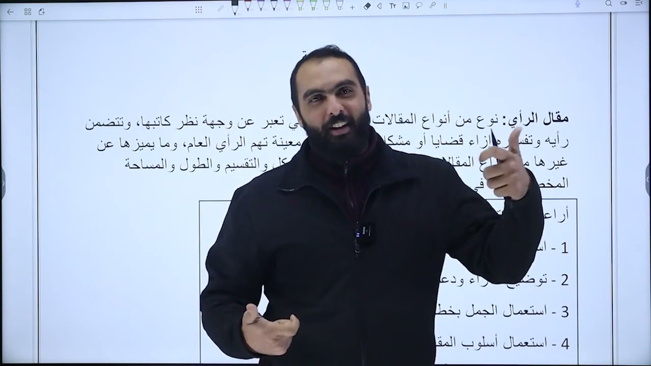 الكتابة مقال الرأي|| الصف العاشر ✅ منهاج جديد عربي ( الوحدة السادسة أنا والآخر ||🔥🔥