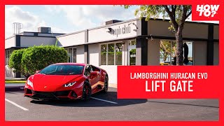 HOW TO USE THE FRONT LIFT ON A LAMBORGHINI HURACAN EVO