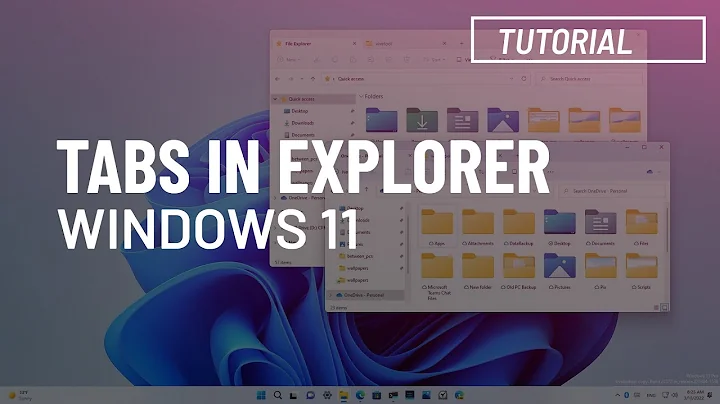 Windows 11: Enable NEW Tabs for File Explorer