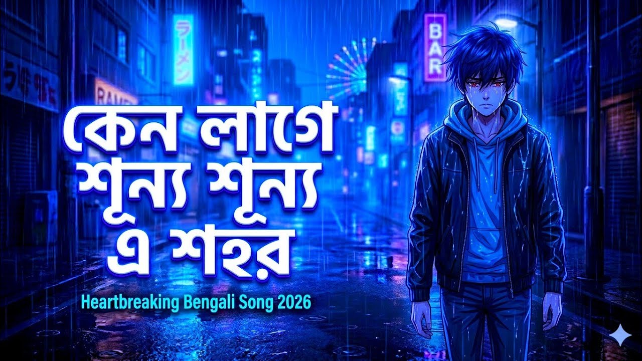 কেন লাগে শূন্য শূন্য এ শহর | Heart Touching Bengali Sad Song 2026 💔