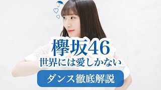 【初心者用】欅坂46『世界には愛しかない』ダンス振付徹底解説！【反転スロー】平手友梨奈脱退!だんすーみん