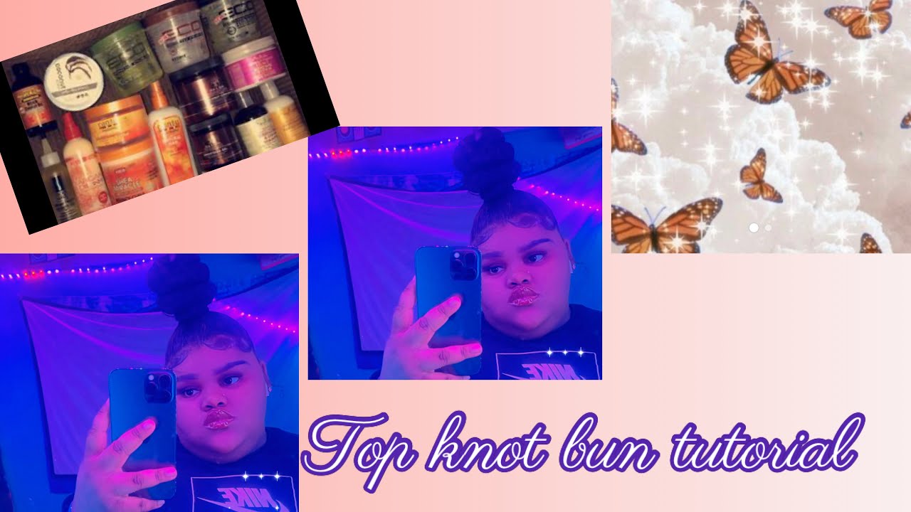 Easy Top Knot Bun Using Braiding Hair Ccmob hair hairstyle bun