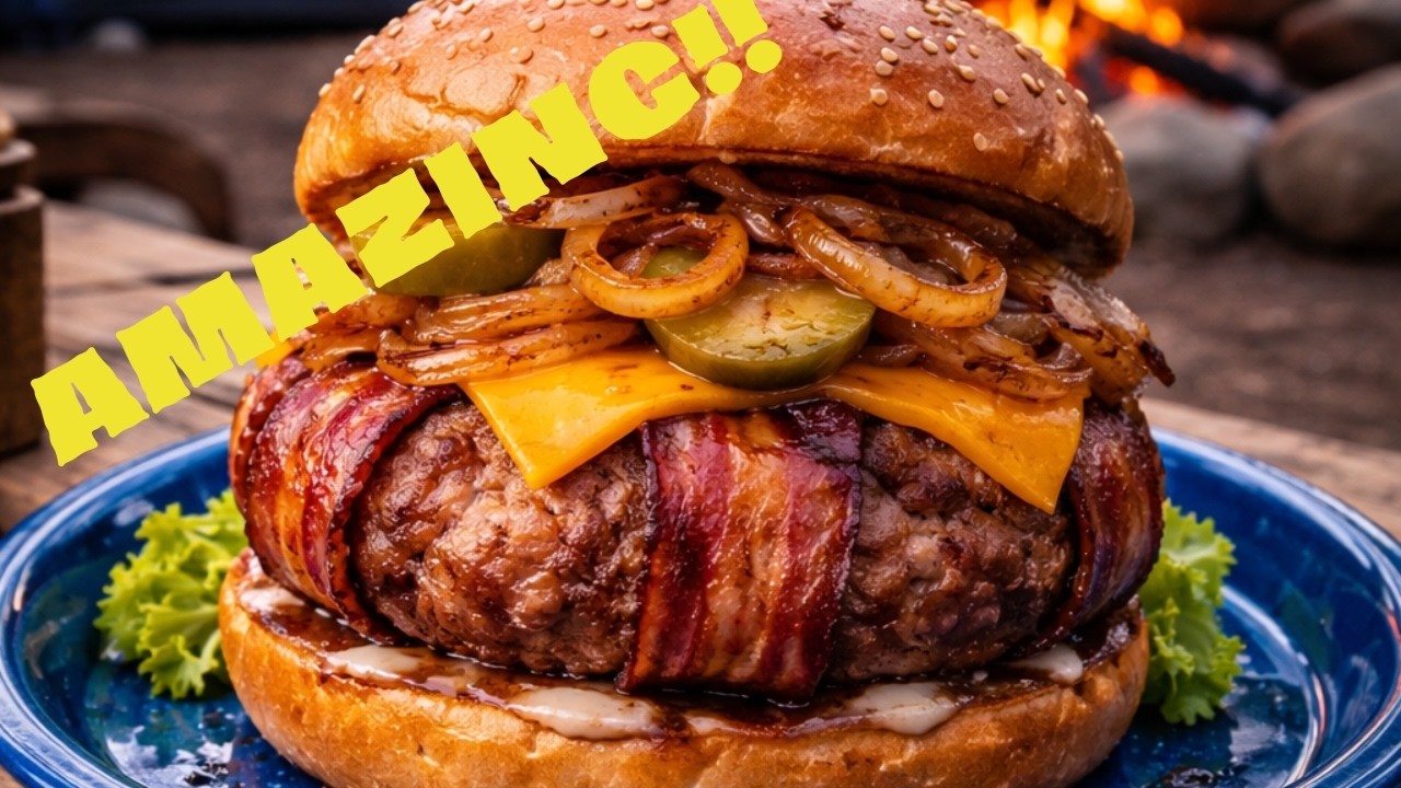 Ever Had a Bacon Wrapped Bison Burger?