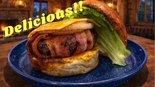 Ever Had a Bacon Wrapped Bison Burger