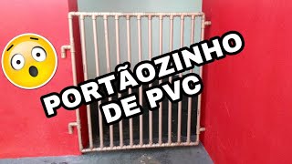 PORTÃO FEITO DE TUBO PVC  COMO FAZER PORTÃOZINHO DE CANO PVC PASSO A PASSO /CHEF DA CASA RECEITAS
