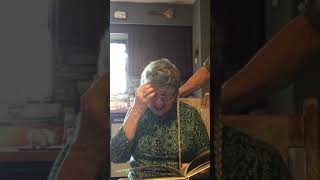 Mom reads Brenda’s Beaver needs a barber.