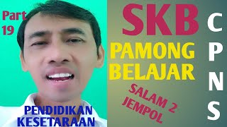 Soal SKB CPNS Pamong Belajar, Pendidikan Kesetaraan