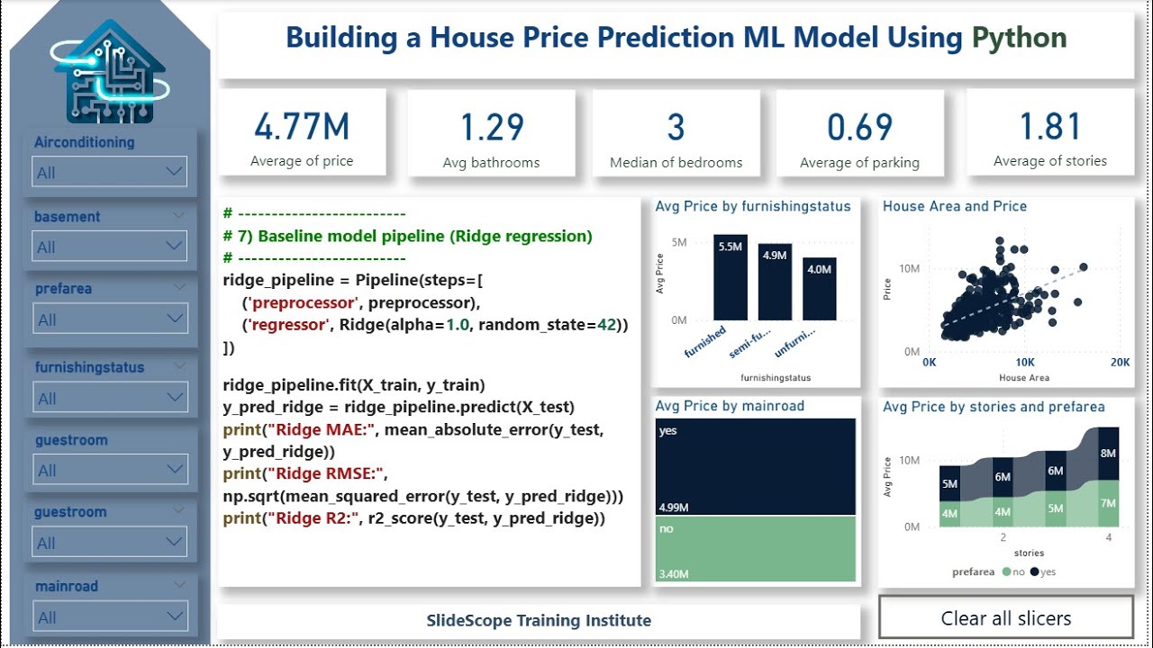 Building a House Price Prediction ML Model Using Python - Ridge Regression P1 - Data Science Project