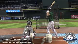 Rustan Rigdon Prospect Video, Inf, Metter High School Class of 2024 #PGNational