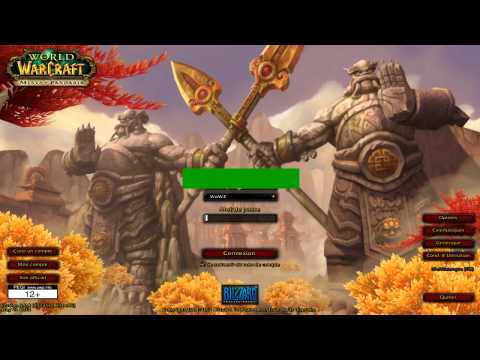 Mists of Pandaria : Ecran de connexion