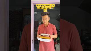He Was ‘Studying’… But Look Closer 😂📱! Study comedy! comedy Videos!#shorts