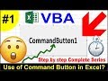 #10 Command Button in VBA || Macros in Excel || Excel -VBA Hindi Tutorial