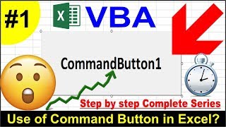 #10 Command Button in VBA || Macros in Excel || Excel -VBA Hindi Tutorial