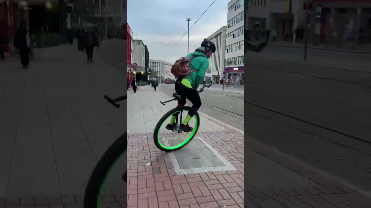 Dangerous Stunt on One wheel || London - United Kingdom || Can you do this? || 