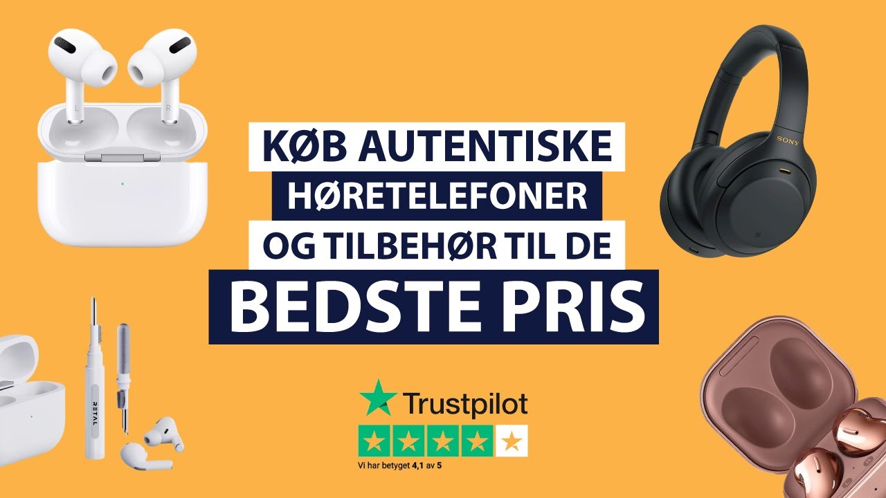 Køb Autentiske Høretelefoner og Tilbehør til de Bedste Pris | Soldfy YouTube