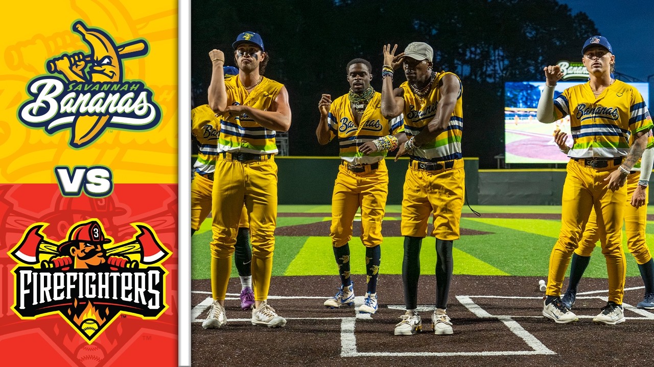 Savannah Bananas vs. Firefighters in Grayson Stadium HIGHLIGHTS - YouTube