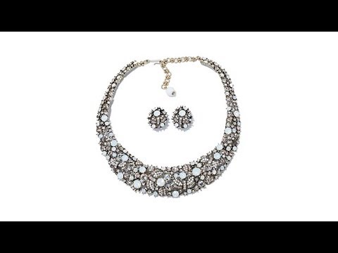 Ensemble Bijoux Heidi Daus 'Maiden Flight Of Fantasy' - Collier Et Boucles D'oreilles - Neuf Avec étiquettes